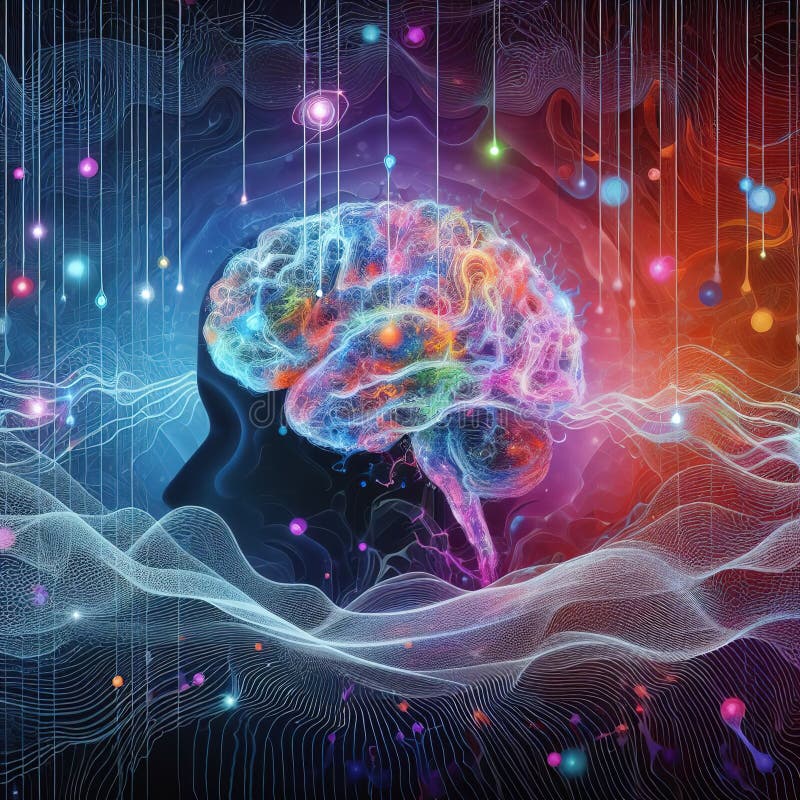 Modern illustration of technological progress. generative ai stock photos