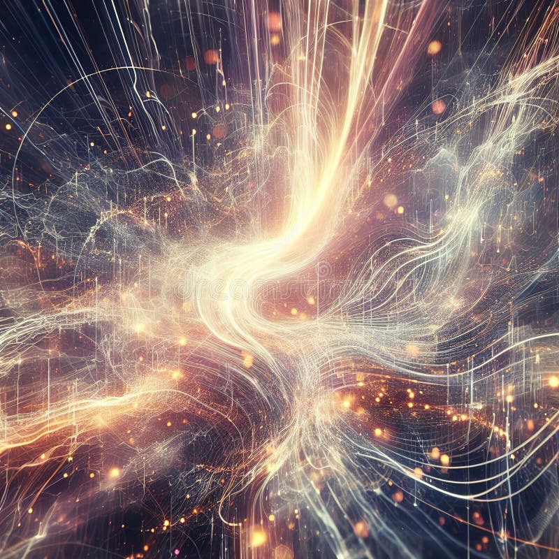 Modern illustration of technological progress. generative ai stock photo