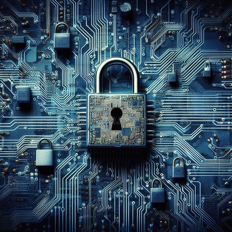 Modern illustration of technological progress. generative ai stock photography