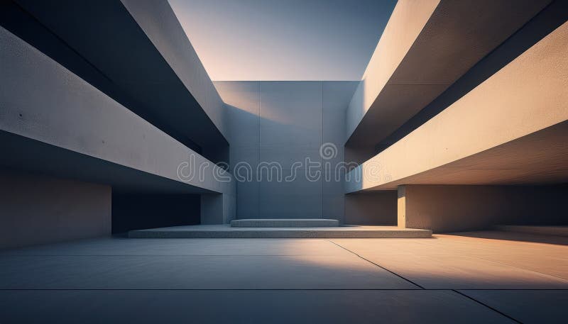 Modern industrial architecture showcasing minimalist design