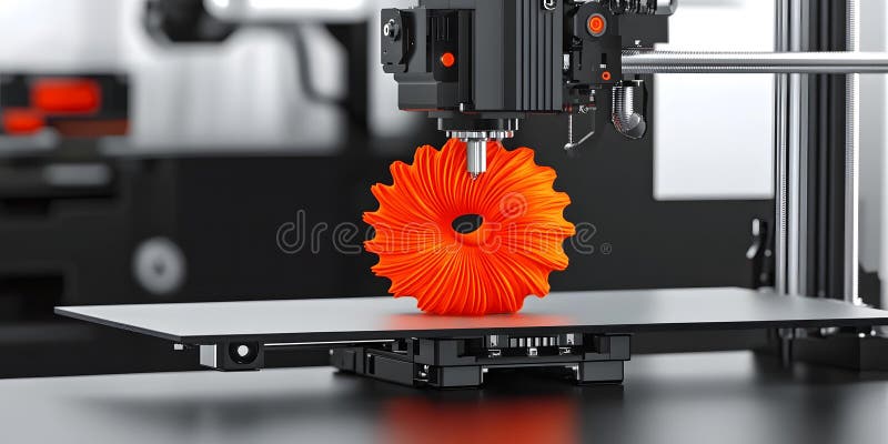 Modern Industrial Setting with Advanced Technology royalty free illustration