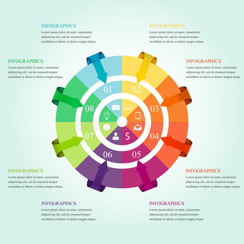 Modern infographics design stock illustration Modern infographics design stock illustration