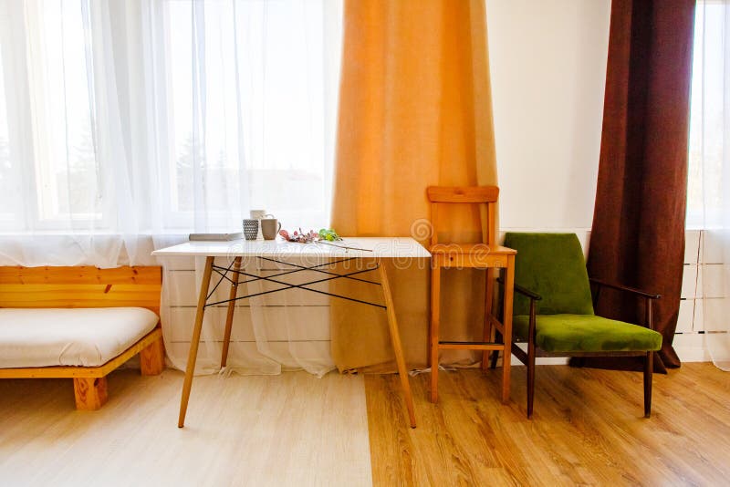 Modern inre i kök Rumdekorbegrepp arkivbilder Modern inre i kök Rumdekorbegrepp arkivbilder