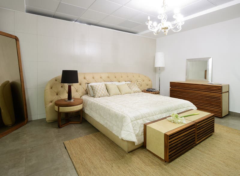 Modern interior. Bedroom. stock image. Image of floor - 50559705