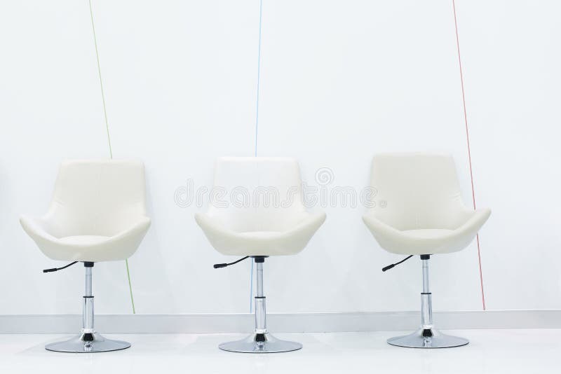 Modern interior easychair with white background