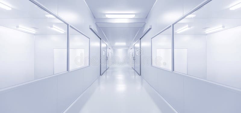 Modern Interior Science Laboratory or Factory Background Stock Photo -  Image of hospital, gate: 103715932