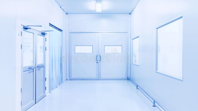 Modern interior of science laboratory or industry factory royalty free stock photo