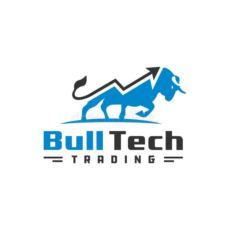Modern Investment Bull Logo Stock Vector Illustration of currency