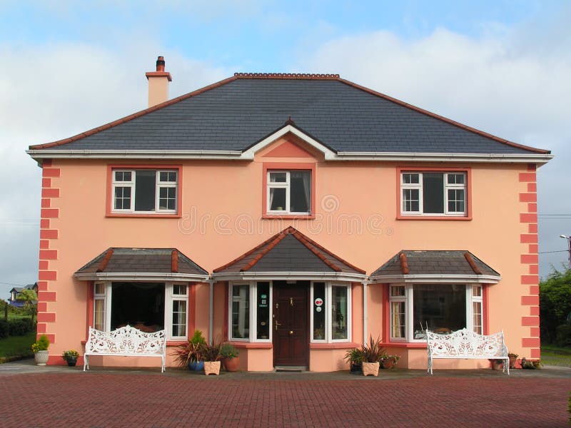 Modern Irish house stock image Image of home colourful 