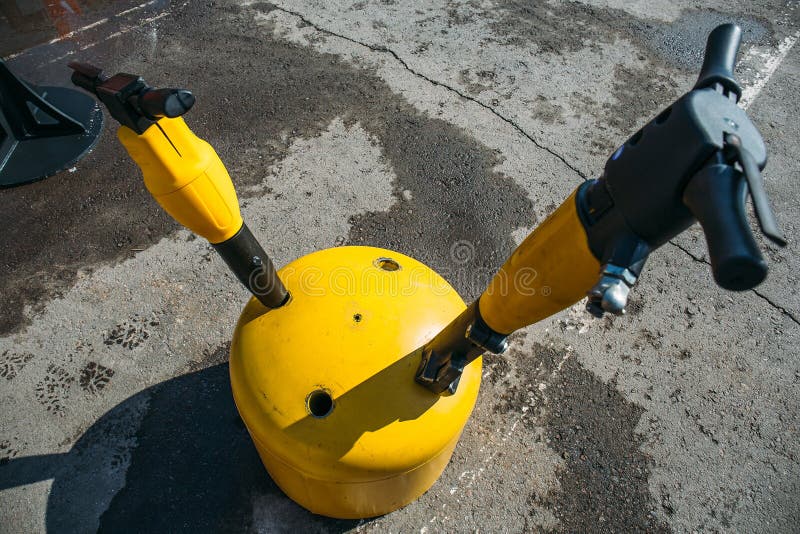 Modern Jackhammers in Holder for Construction Stock Image Image of industrial, laborer 113688305