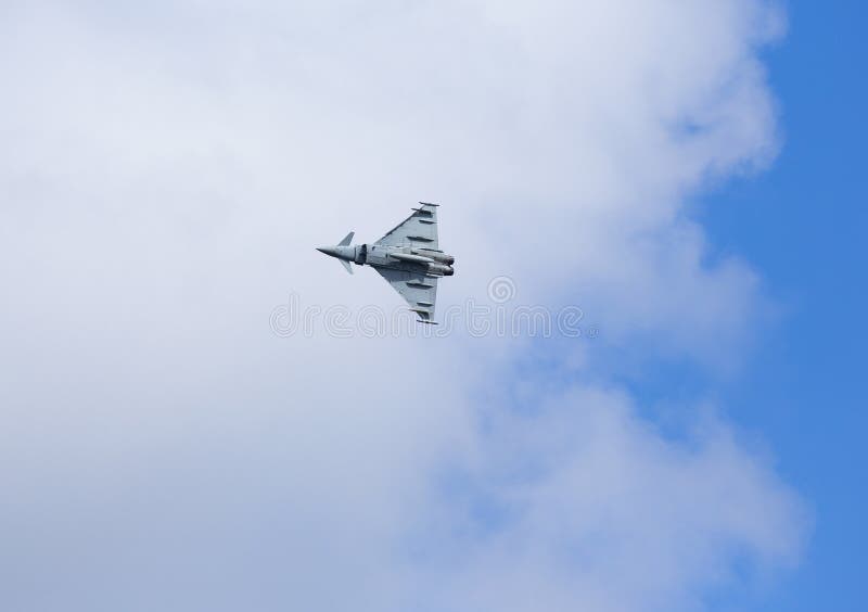 Modern Jet Fighter Fly Up High. Stock Photo Image of fight, force