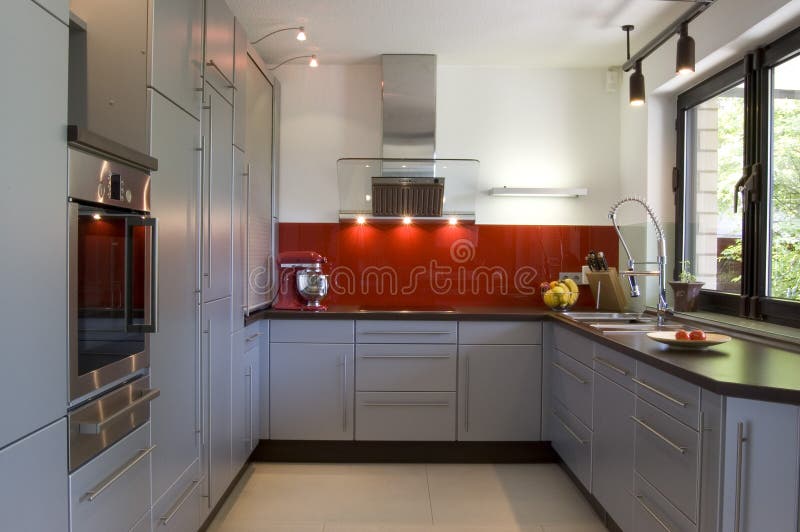 Modern Kitchen stock photos