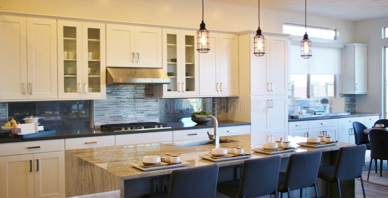 Modern Kitchen with a Breakfast Bar