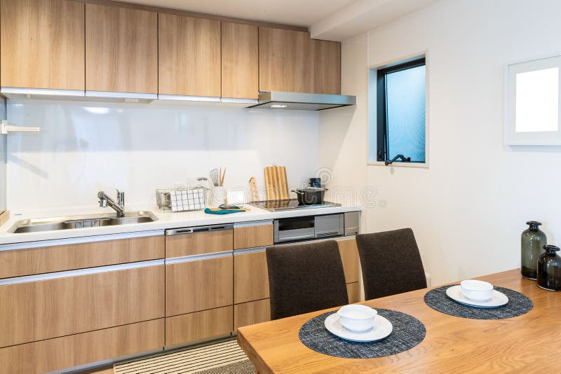 Modern kitchen stock image. Image of 148050553