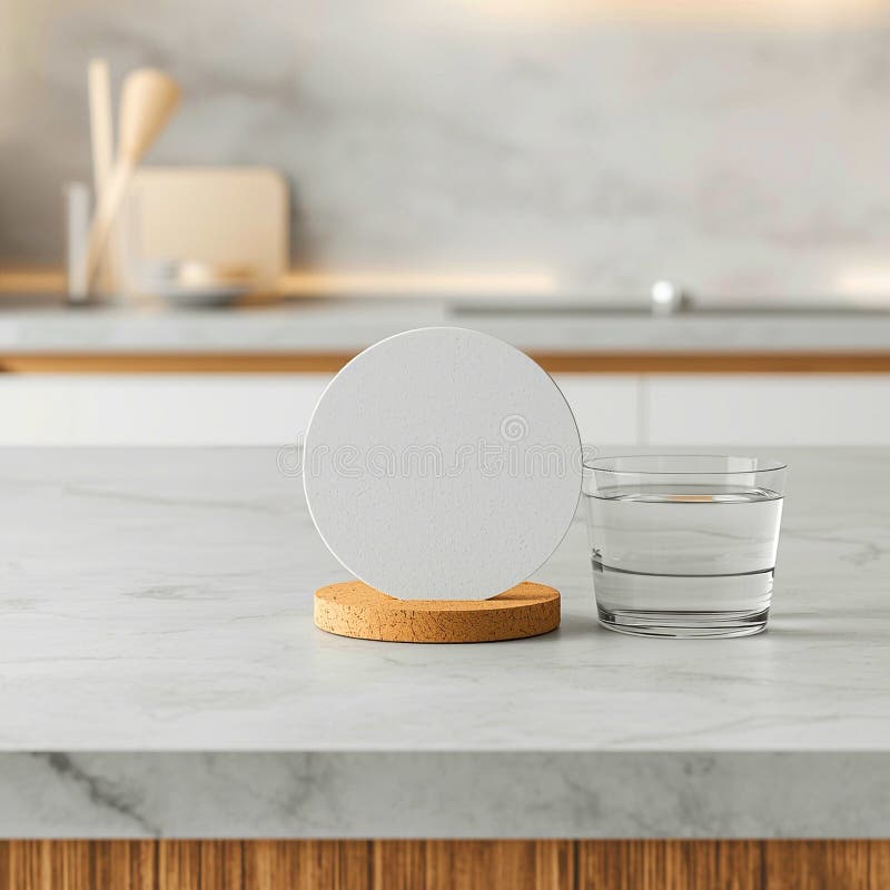 Modern Kitchen Countertop Minimalist Home Design vector illustration