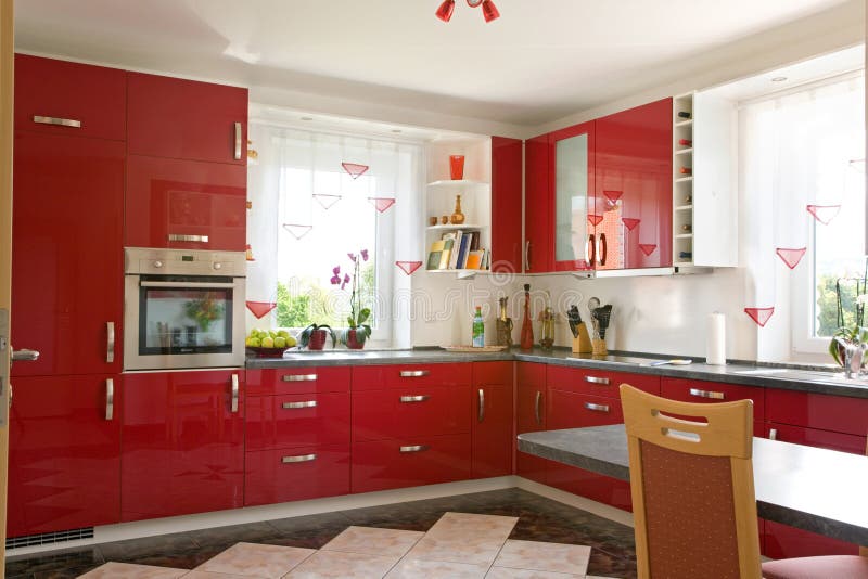 Modern kitchen interior.