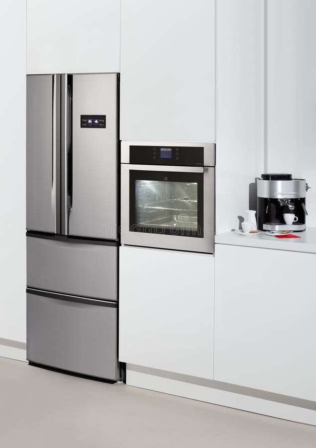 Modern kitchen interior stock images