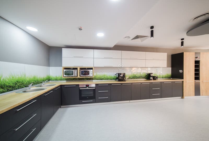 Modern kitchen in office building