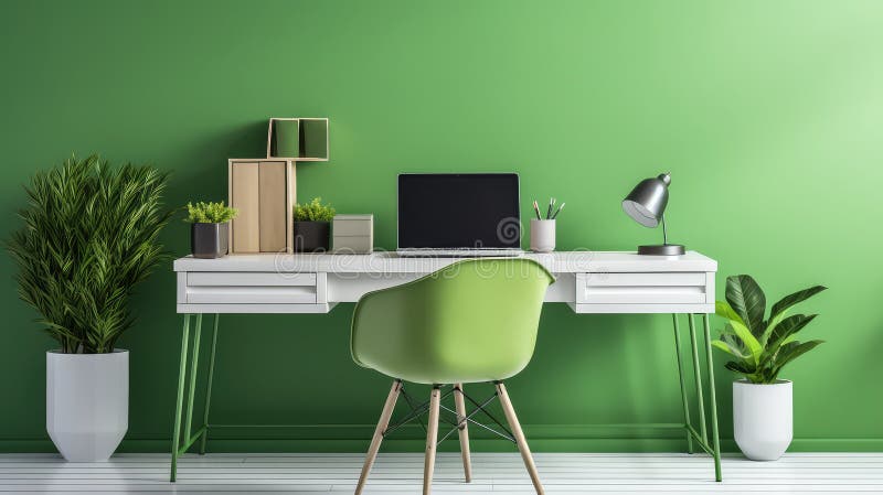 Modern kontorsmiljö vektor illustrationer