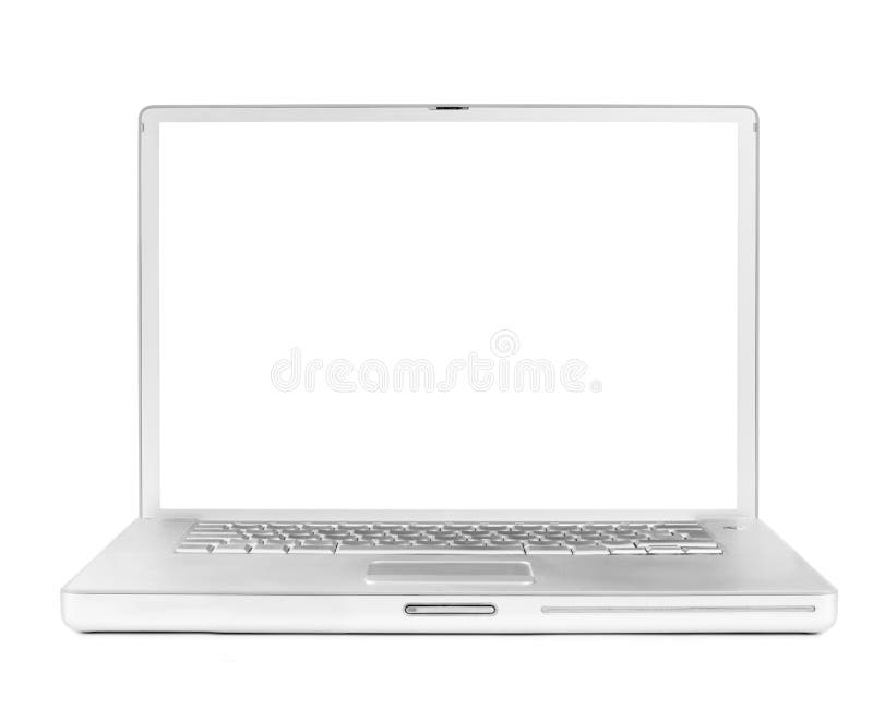 Modern laptop stock image