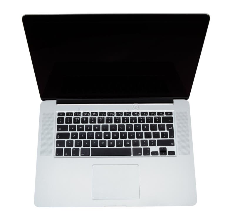 Modern laptop computer royalty free stock images