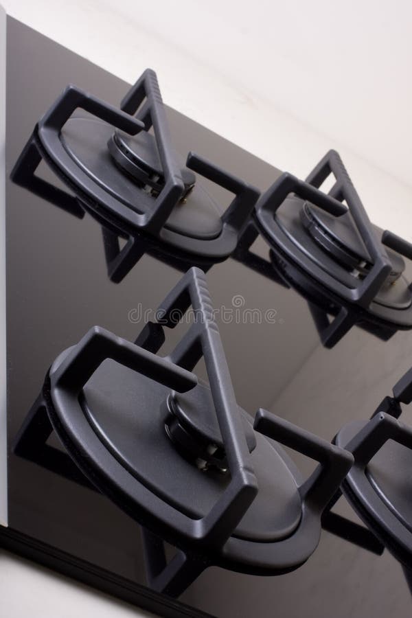 Modern gas stove and oven stock image. Image of furnace 5643239