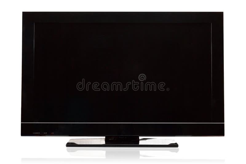 Modern LCD television stock image. Image of entertainment 18879655