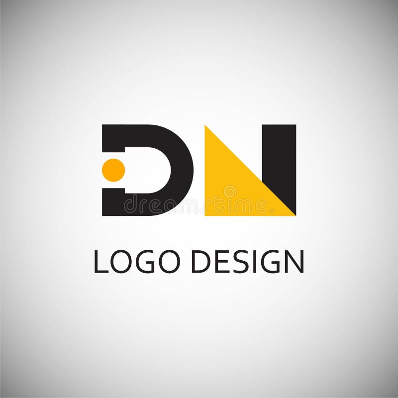Initial DN Letter Logo Design Vector With Gold and Silver - stock vector  2990231 | Crushpixel