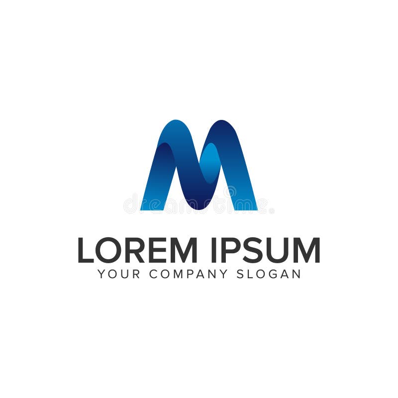 Modern Letter M Logo Stock Illustrations – 24,429 Modern Letter M Logo