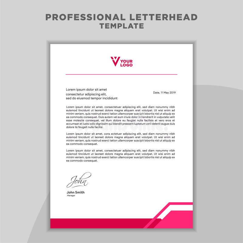 Modern letterhead design template in vector format. EPS10 additional file available. Additional format vector vectors