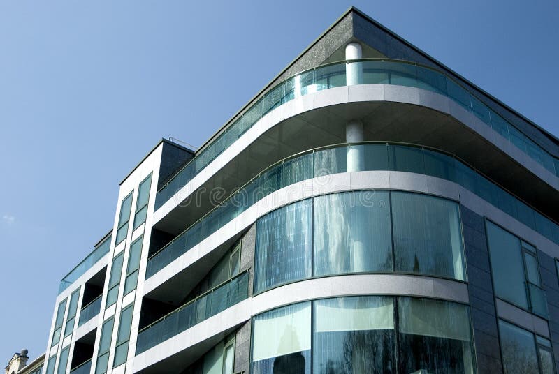 The modern living house stock photos