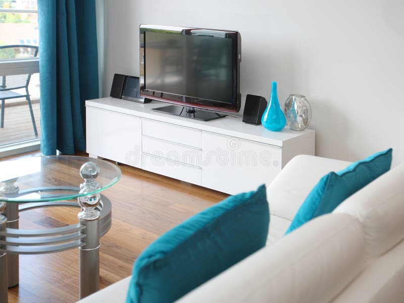 Modern Living Room Interior royalty free stock images