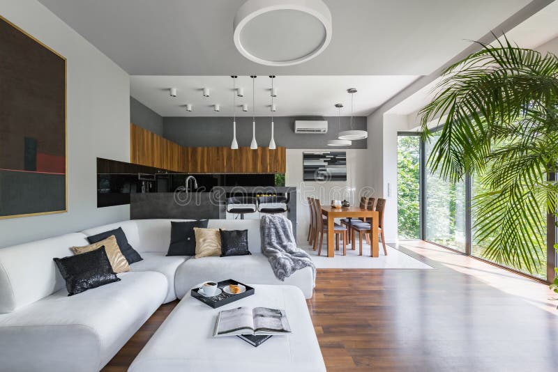 OPEN KITCHEN DINING ROOM WITH A VIEW