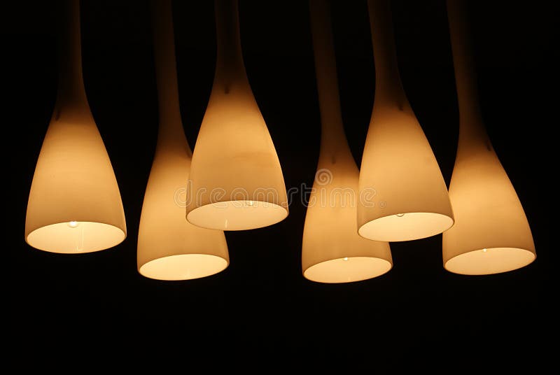 Modern living-room lamp royalty free stock photo