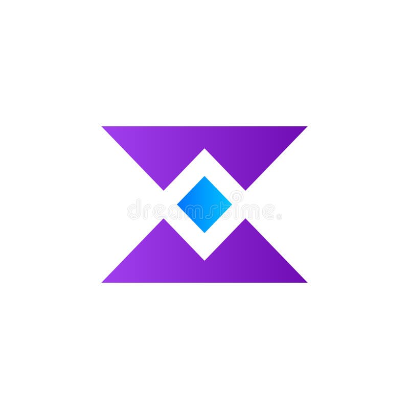 Modern Logo Template with Futuristic Gradient Colors and Clean Vector