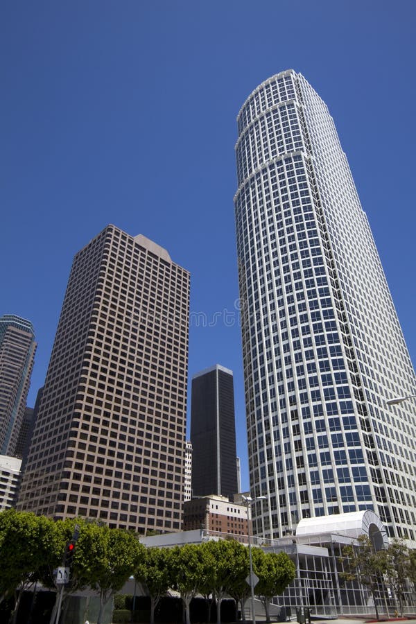 Modern Los Angeles Downtown Buildings Cityscape