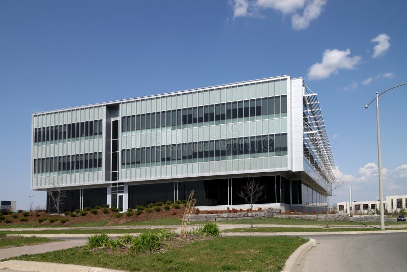 Modern Low Rise Office Building Stock Image Image of architecture