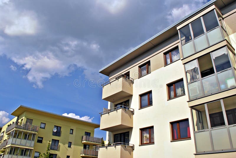 Modern, Luxury Apartment Building royalty free stock photo