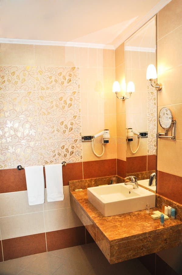 Modern Luxury Bathroom Sink and Design Stock Photo Image of