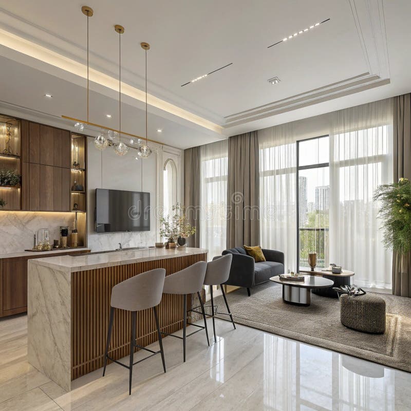 Image showcasing Luxury Condo Open Plan Living: Elegant Designs Singaporeans Crave in ...