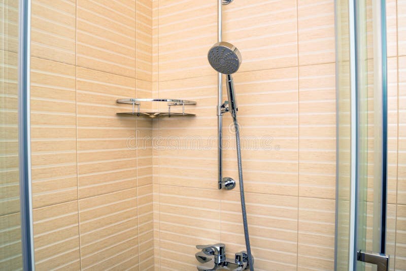 Modern luxury shower booth stock image. Image of clean 91722261