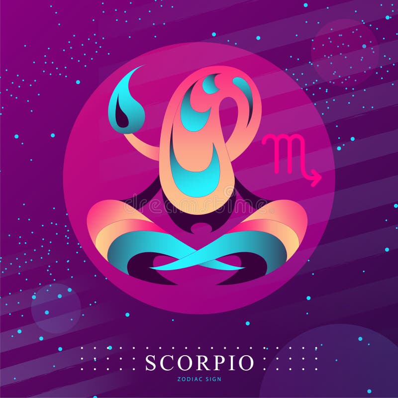 Premium Photo  Illustration of zodiac sign scorpio on space background