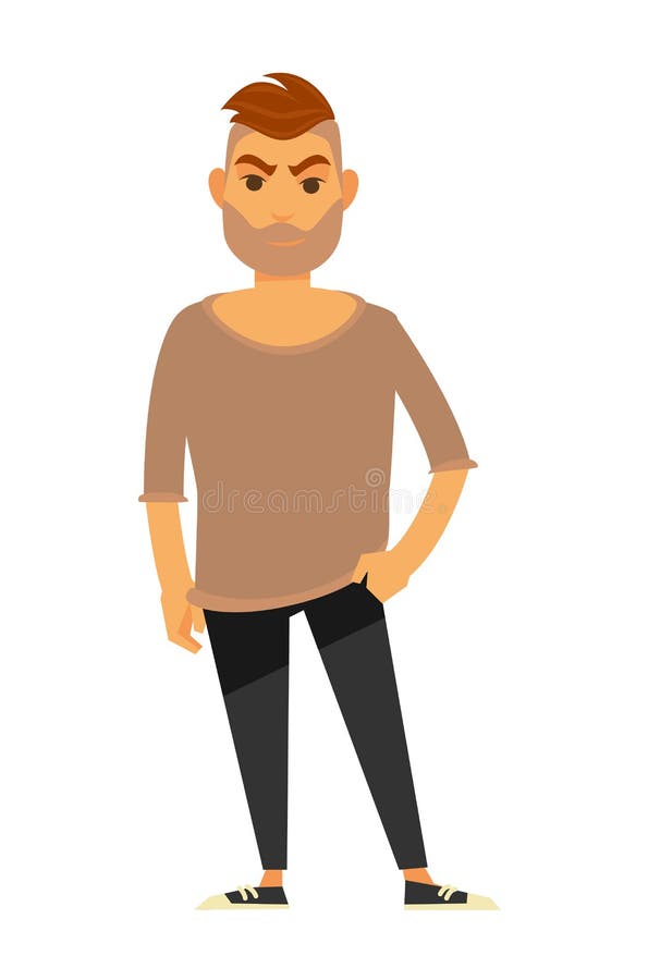 Premium Vector  Vector flat illustration of a brutal gigachad face