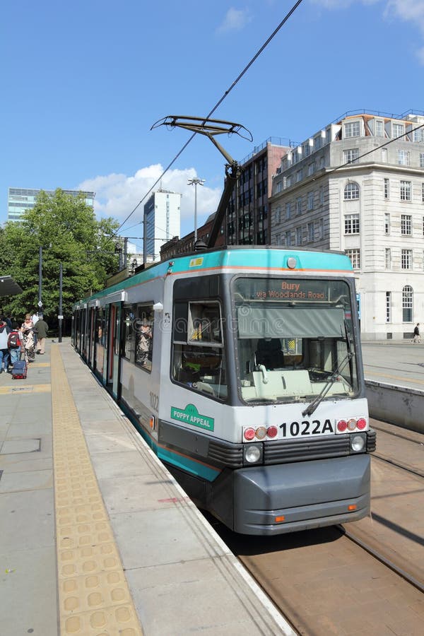 Modern Manchester Tram royalty free stock photography