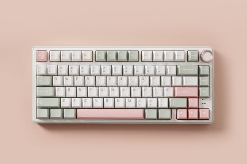 Modern Mechanical Keyboard. Minimal Style and Design Keyboard. Custom
