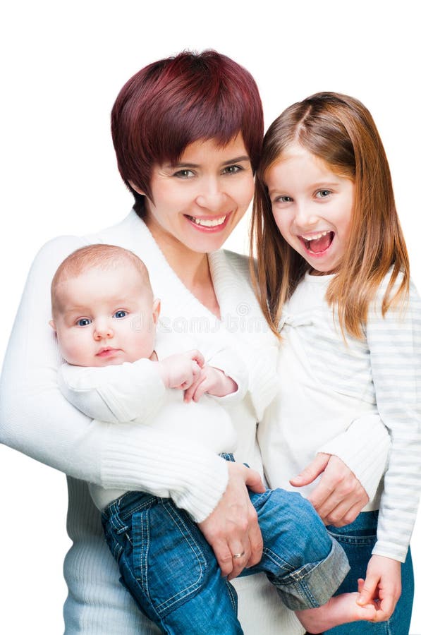 Modern med behandla som ett barn arkivfoto