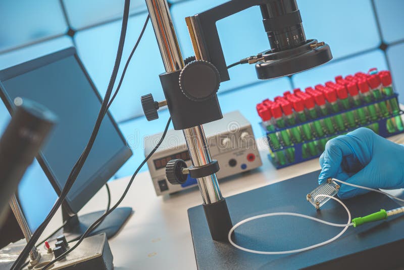 Modern Medical Equipment Development Laboratory Stock Photo Image of experiment, technology