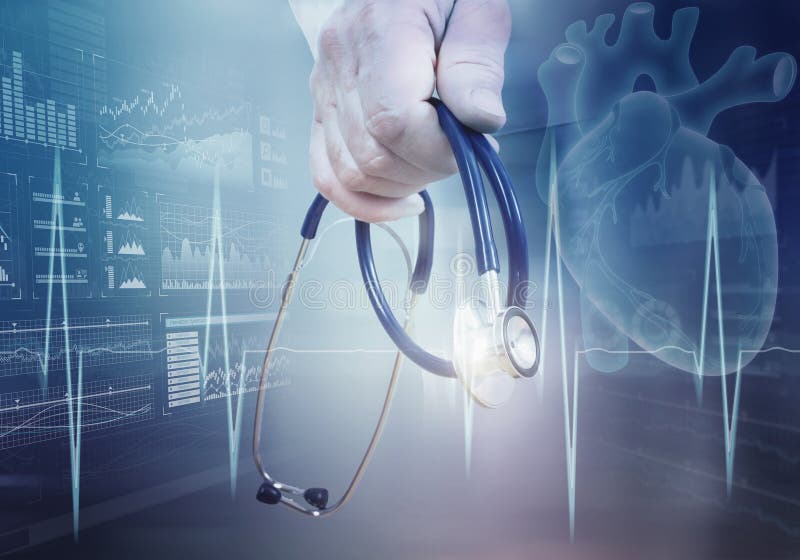Modern medicine cardiology concept royalty free stock photos
