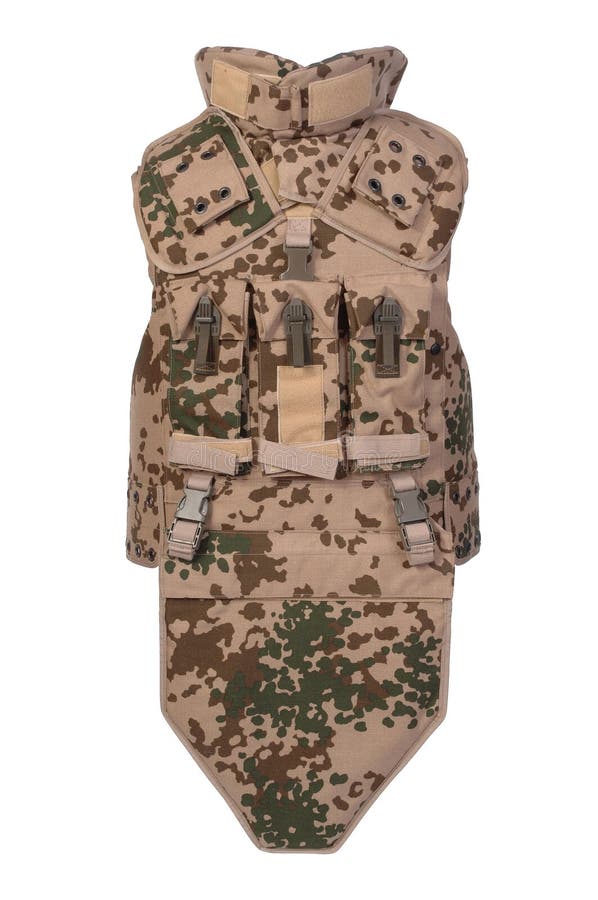 Modern military body armor stock photo. Image of vest 18877348