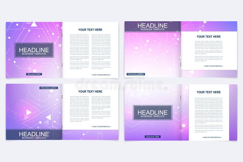 Modern minimal vector layout cover design templates for square brochure or flyer. Scientific concept for medical vector illustration Modern minimal vector layout cover design templates for square brochure or flyer. Scientific concept for medical vector illustration
